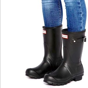Original Short Hunter Boots - black, size US 8